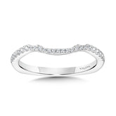 Curved Diamond Wedding Band
